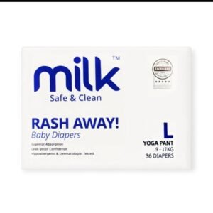 Milk Baby Diaper Yoga Pants ( Large ) – 36 Pcs (9-17 Kg)