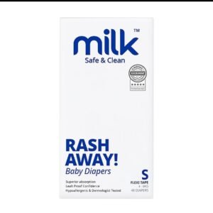 Milk Baby Diaper Flexi Tape Size ( Small ) – 48 Pcs ( 4 to 8 Kg )