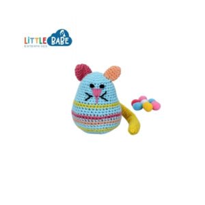Egg Cate – Crochet Baby Teether Rattle