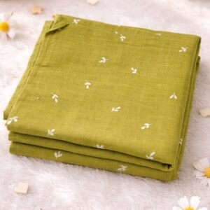 Woodland Calm Print :- Organic Muslin Swaddle Wrap (100×100 cm)