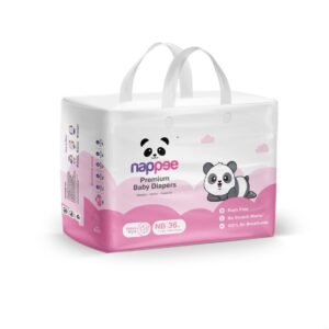 Nappee Premium Velcro Type ( NB ) – 36 Pcs ( Upto 5 Kgs )