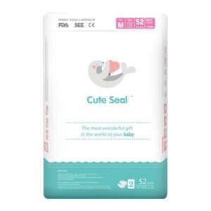 Cuteseal Medium Tape/ Velcro - 6to 11kg - (Pack of 1 - 52pc)
