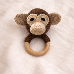 Crochet Puppy Wooden Teether