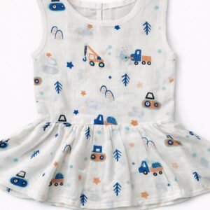 Muslin Frock (3 - 6 Months) – Pack of 2 - Assorted Designs