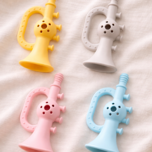 Baby Trumpet Teether & Rattle Toy