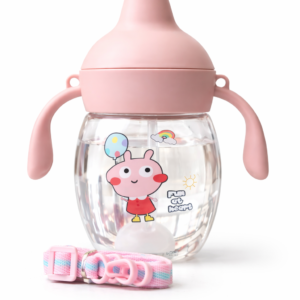 Anti-Leak Baby Straw Sipper Cup with Dual Handles (250 ml)