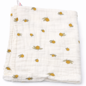 6-Layer Muslin Bath Towel White – 120cm x 60cm – Assorted Designs