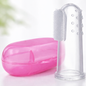 Silicone Baby Finger Toothbrush with Storage Case