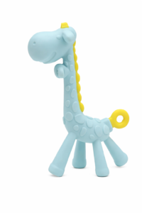 Silicone Baby Giraffe Teether Toy – BPA-Free Soft Teething Toy for Infants (Assorted Colour)