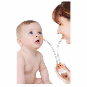 Baby Nasal Aspirator (Manual Suction Nose Cleaner for Infants)