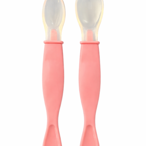 Silicone Baby Feeding Spoon Set (2 Pack)