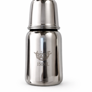 Stainless Steel Baby Feeding Bottle with Cap (150 ml)