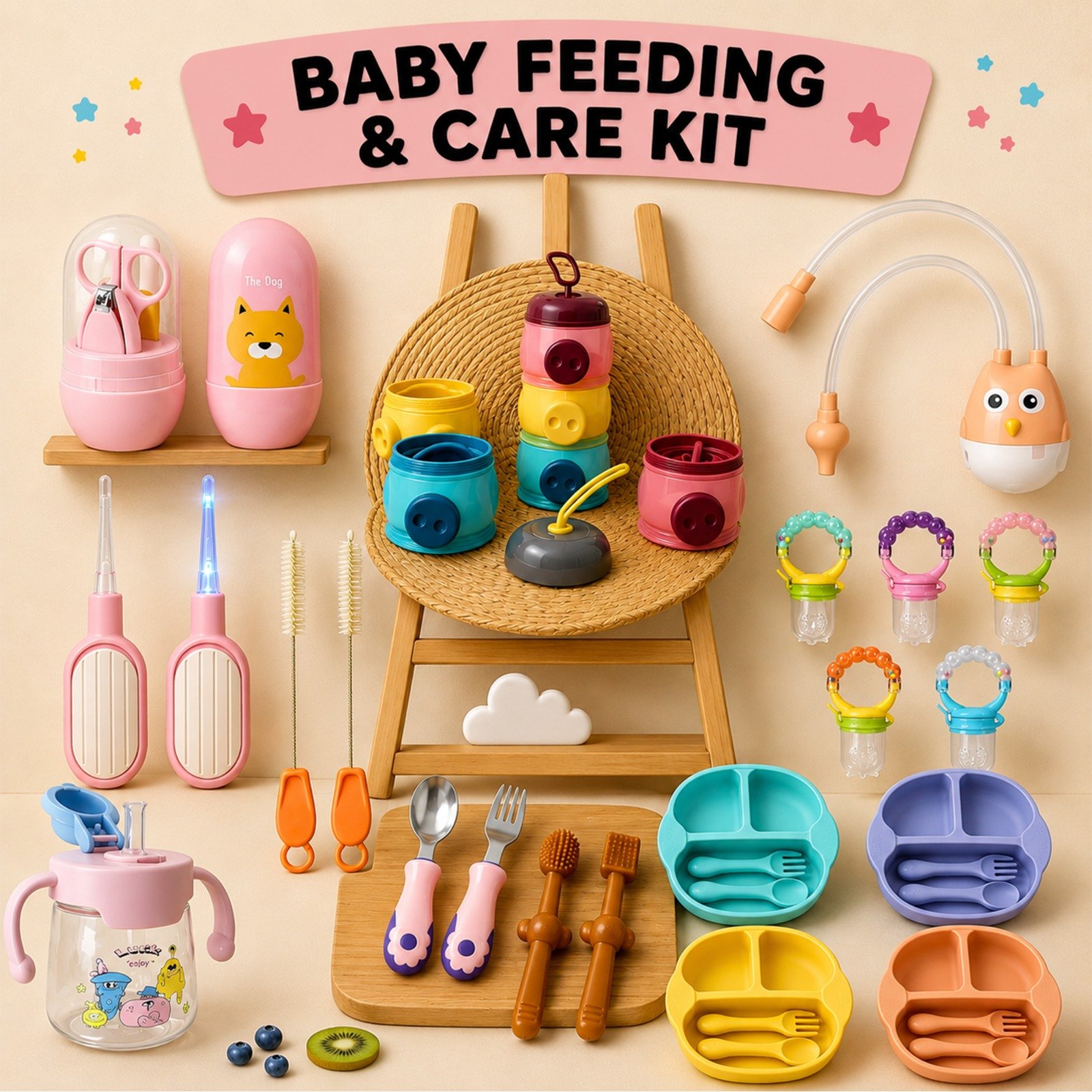 Baby Feeding & Care Kit Combo