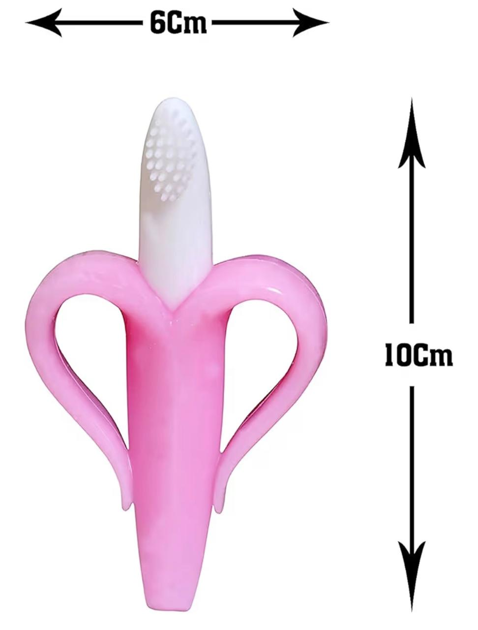 Silicone Banana-Shaped Baby Teether (Assorted) - Image 5