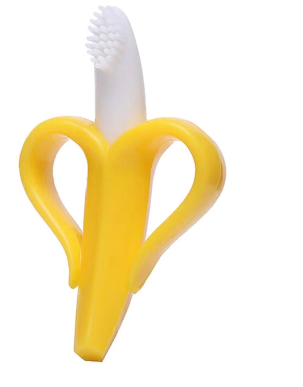 Silicone Banana-Shaped Baby Teether (Assorted)