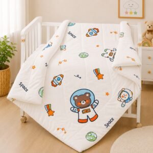 Space Buddy Baby Quilt | 120 × 150 cm