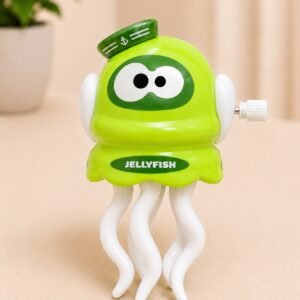 Green Octopus Clockwork Walking Toy – Manual Wind-Up Moving Toy
