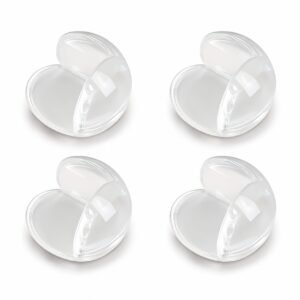Transparent Silicone Corner Protectors for Baby Safety – Pack of 4