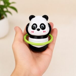Panda Hula Hoop Clockwork Toy – Manual Wind-Up Spinning Toy for Kids