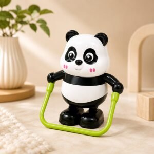 Panda Jump Rope Clockwork Toy – Manual Wind-Up Spinning Toy