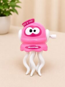 Octopus Clockwork Walking Toy – Manual Wind-Up Moving Toy (Pink Colour)