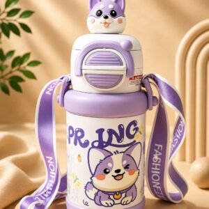 Adventure Puppy Kids Stainless Steel Water Bottle – 500ml | SUS304 Vacuum Insulated | Leakproof | BPA Free