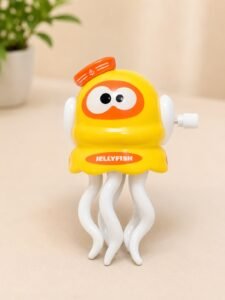Octopus Clockwork Walking Toy – Manual Wind-Up Moving Toy (Yellow Colour)