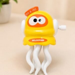 Octopus Clockwork Walking Toy – Manual Wind-Up Moving Toy (Yellow Colour)