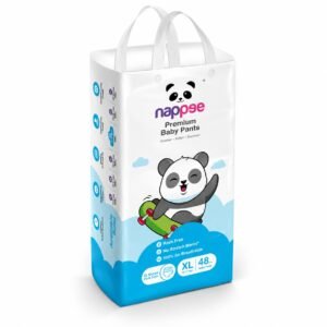 Nappee Premium Baby Diaper Pants – Extra Large (XL) | 48 Pull-Up Pants | 12–17 kg | Leak-Proof, Ultra Soft & Super Absorbent