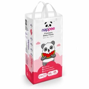 Nappee Premium Baby Diaper Pants – XXL | 44 Pull-Up Pants | 15–25 kg | Leak-Proof, Ultra Soft & Super Absorbent