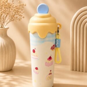 HydroLoop Sweet Treat Kids Insulated Water Bottle – 600ml | Double Wall Vacuum Stainless Steel | Leakproof Flip Straw