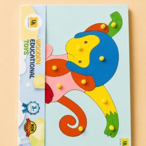 Montessori Wooden Monkey Puzzle Board