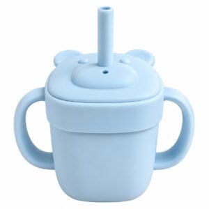 BPA-Free Silicone Baby Sipper Cup | Animal Shape & Easy-Grip Handles