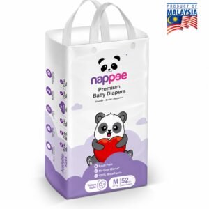 Nappee Premium - Medium (Velcro / Tape) 6to 11kg  - 52Pc
