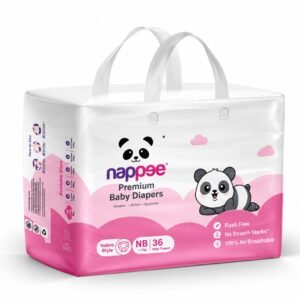 Nappee Premium - Newborn - Velcro/Tape - (Upto 5kg) - 36Pcs