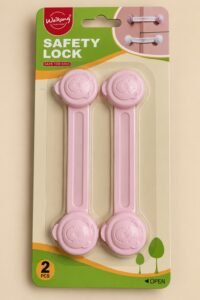 Baby Safety Lock for Cabinets & Drawers – 2 PCS | Childproof Door & Drawer Safety Lock (Assorted Design)