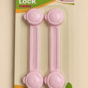 Baby Safety Lock for Cabinets & Drawers – 2 PCS | Childproof Door & Drawer Safety Lock (Assorted Design)
